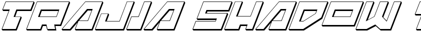 Trajia Shadow Italic font