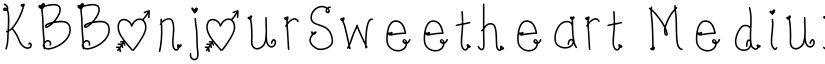 KBBonjourSweetheart Medium font