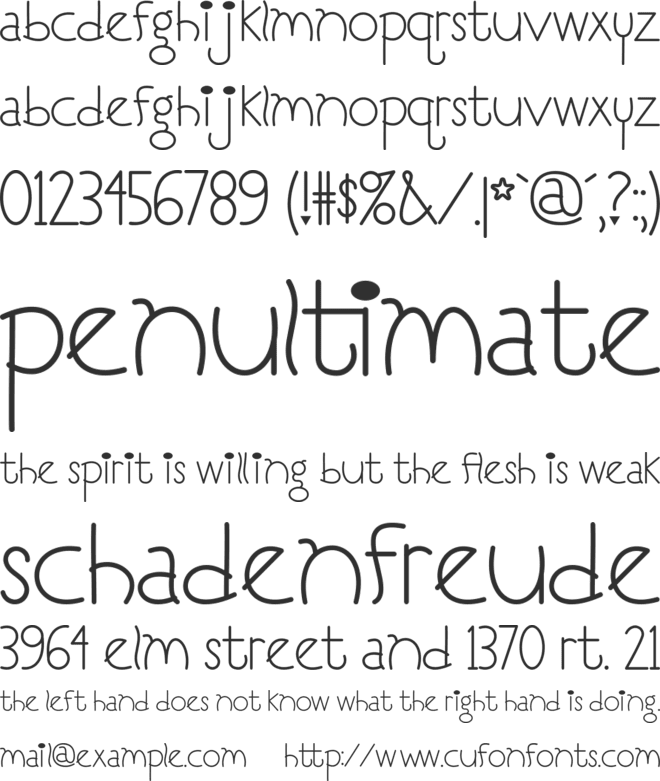 I Love You Monkey font preview