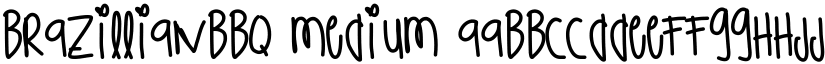 BrazillianBbq Medium font