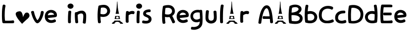 Love in Paris Regular font
