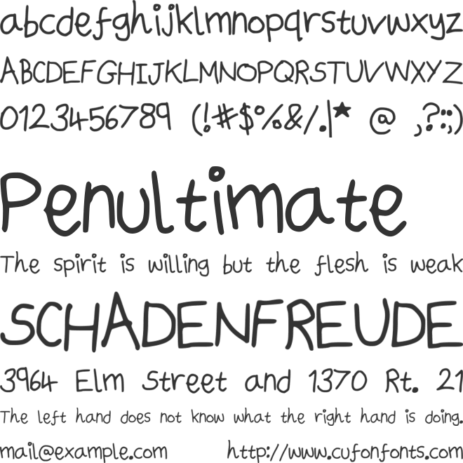 UsualSuspectScript font preview