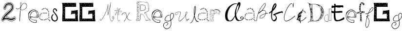 2Peas GG Mix Regular font