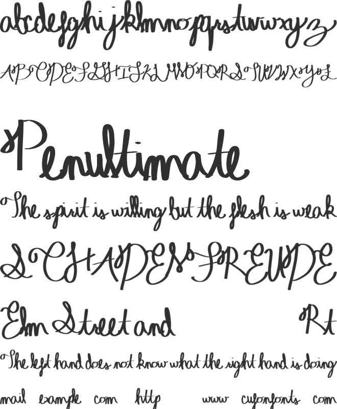 Nepeta font preview