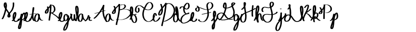 Nepeta Regular font