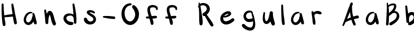 Hands-Off Regular font