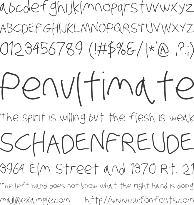 Stray Cat font preview