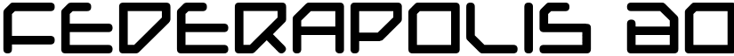 Federapolis Bold font