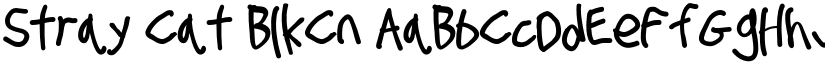 Stray Cat BlkCn font