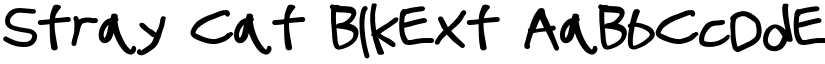 Stray Cat BlkExt font
