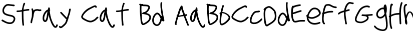 Stray Cat Bd font