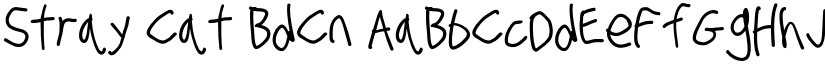 Stray Cat BdCn font
