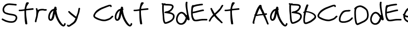 Stray Cat BdExt font