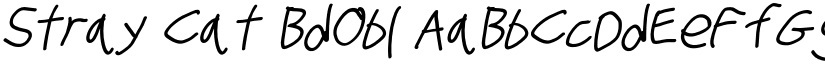 Stray Cat BdObl font