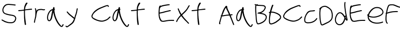 Stray Cat Ext font