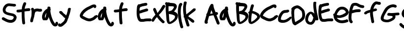Stray Cat ExBlk font