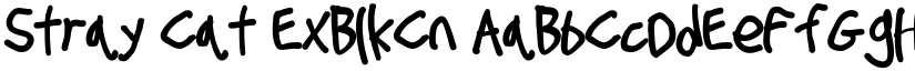 Stray Cat ExBlkCn font