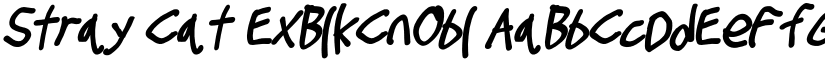 Stray Cat ExBlkCnObl font