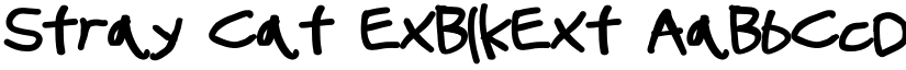Stray Cat ExBlkExt font