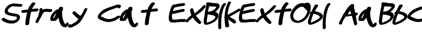 Stray Cat ExBlkExtObl font