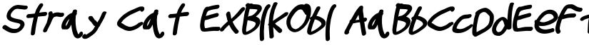 Stray Cat ExBlkObl font