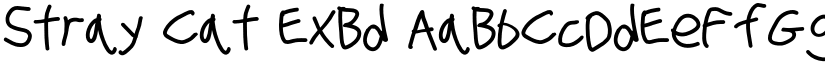 Stray Cat ExBd font