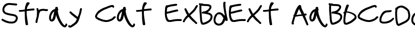Stray Cat ExBdExt font