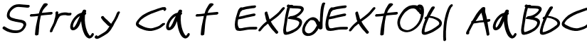 Stray Cat ExBdExtObl font