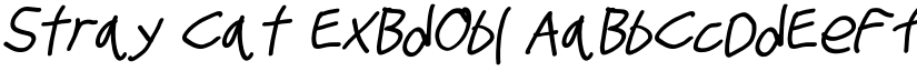 Stray Cat ExBdObl font