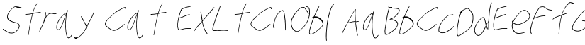 Stray Cat ExLtCnObl font