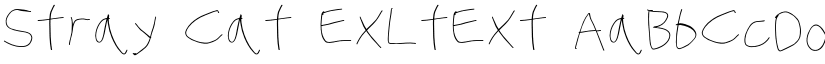 Stray Cat ExLtExt font