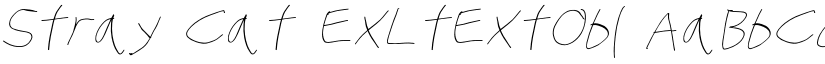 Stray Cat ExLtExtObl font