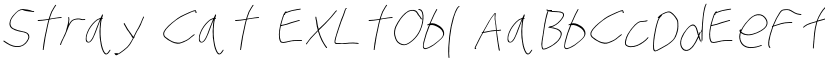 Stray Cat ExLtObl font