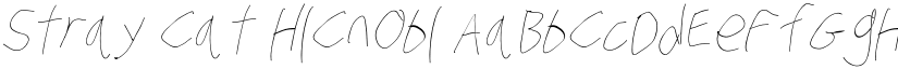 Stray Cat HlCnObl font