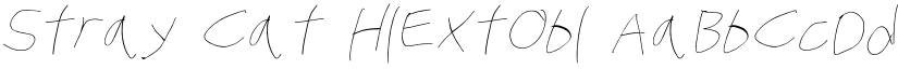 Stray Cat HlExtObl font