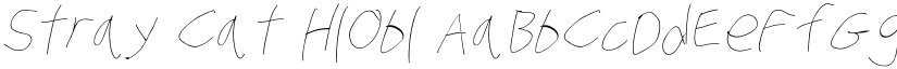 Stray Cat HlObl font