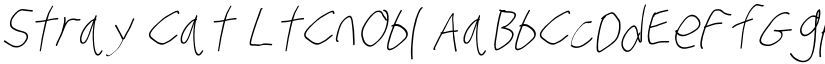 Stray Cat LtCnObl font