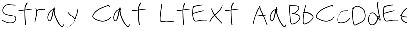Stray Cat LtExt font