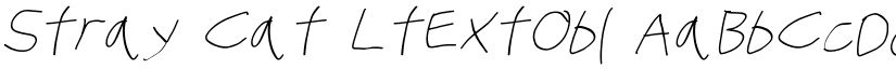 Stray Cat LtExtObl font