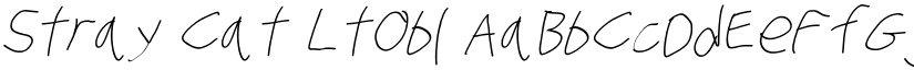 Stray Cat LtObl font