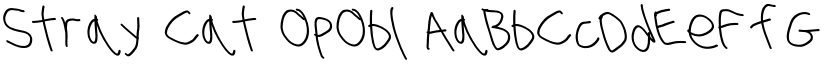 Stray Cat OpObl font