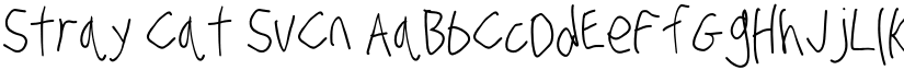 Stray Cat SuCn font