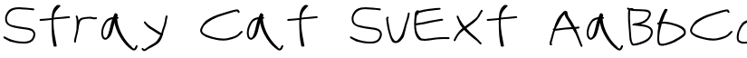 Stray Cat SuExt font
