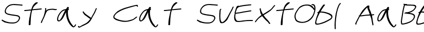 Stray Cat SuExtObl font