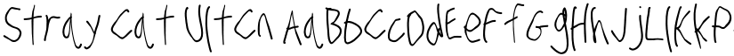 Stray Cat UltCn font
