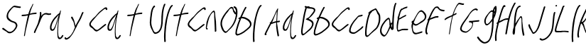 Stray Cat UltCnObl font