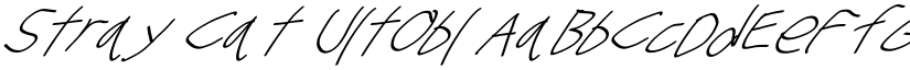Stray Cat UltObl font