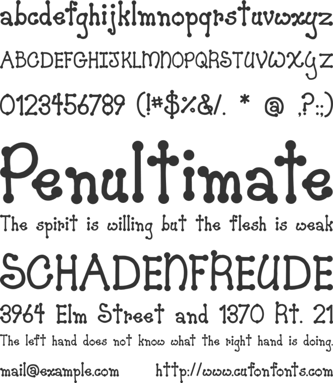 JI Skookumchuck font preview