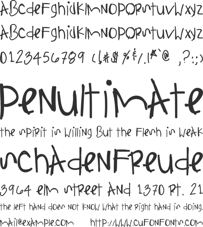 AnythingIsPossible font preview