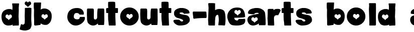 DJB Cutouts-Hearts Bold font